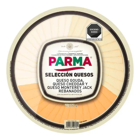 Snack Queso Gouda Cheddar Y Monterey Jack Rebanados 250 G