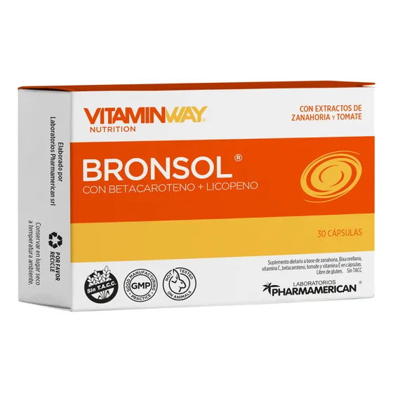 Vitamin Way Bronsol Suplemento Facilita El Bronceado X30