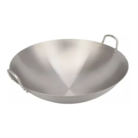 Wok Disco De Acero Inoxidable Premium Curado Sartén Parrilla