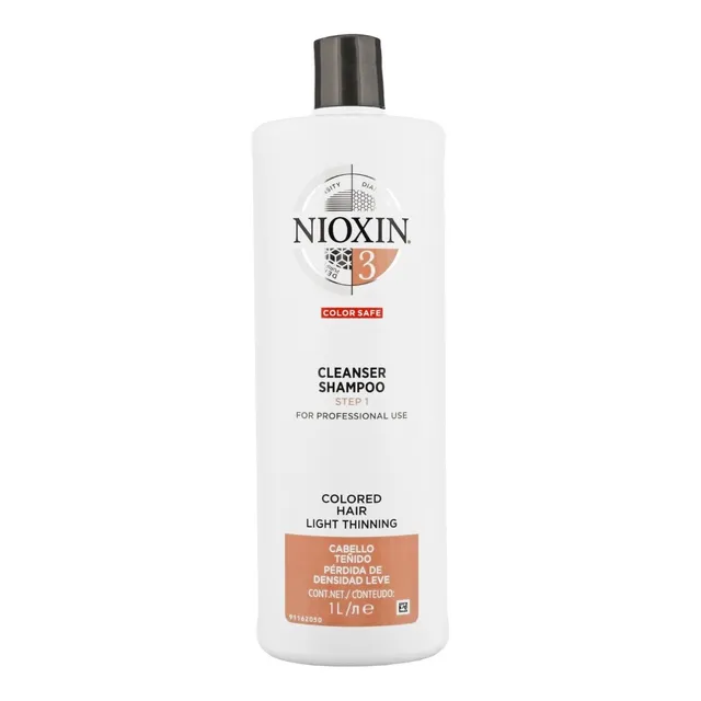 Nioxin-3 Shampoo Densificador Para Cabello Teñido 1000ml