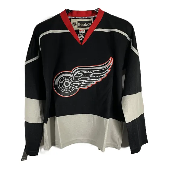 Camiseta Nhl Detroit Red Hockey Sobre Hielo Bordada