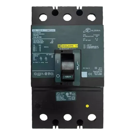 Interruptor Termomagnetico 3x150 Amperes Kal36150 Square D
