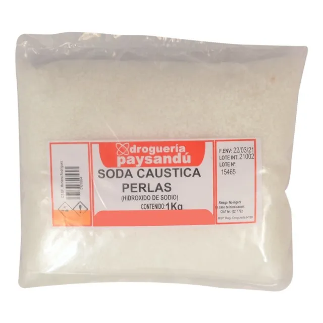 Soda Cáustica Perlas - 1 Kg
