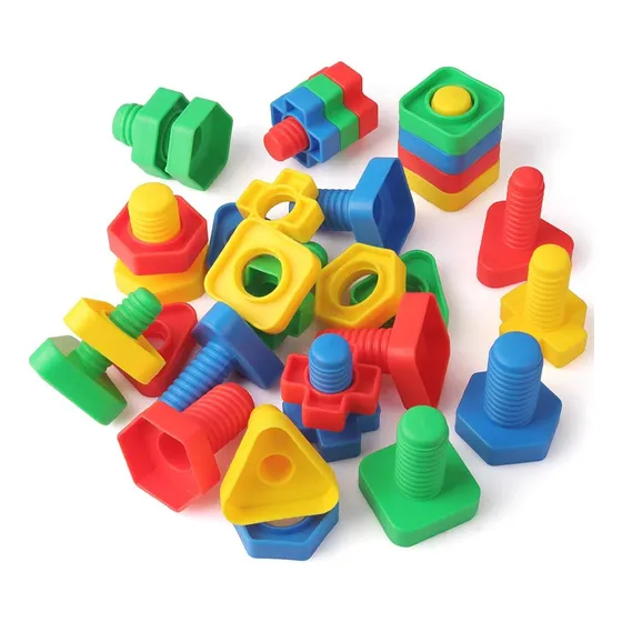 Tuercas Grandes Juego Didáctico De Encaje