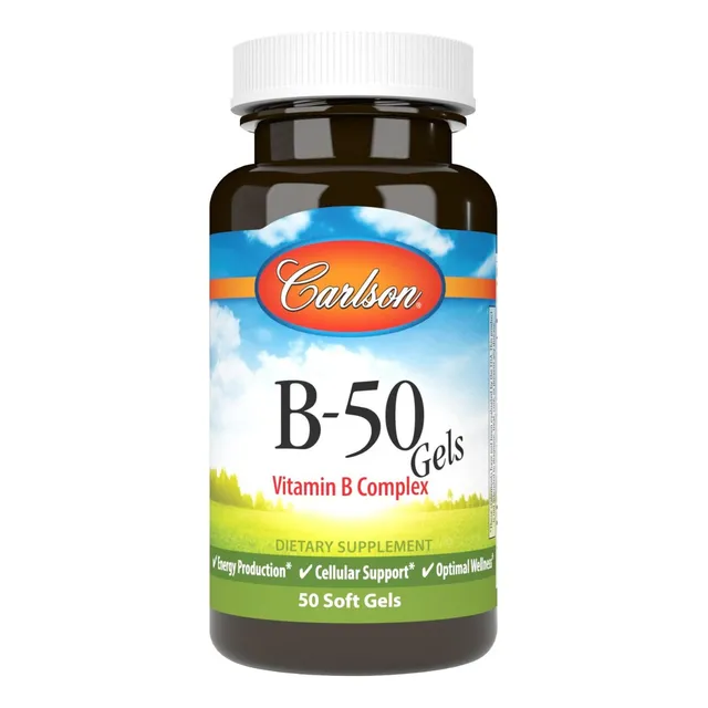 Complejo De Vitamina B50 Carlson 50 Softgel