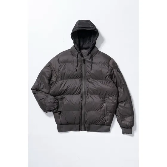 Campera Invierno Puffer Con Capucha En Tela I Am