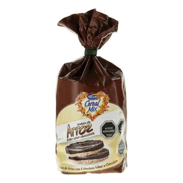 Galletón De Arroz Arcor Sabor Chocolate 167 G