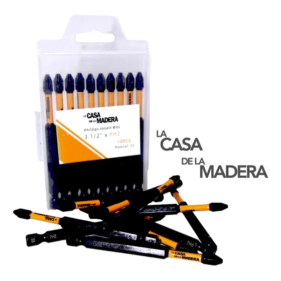 Punta De Taladro Estria/phillips #2 X 3.1/2  (10 Pzas) Lcdlm