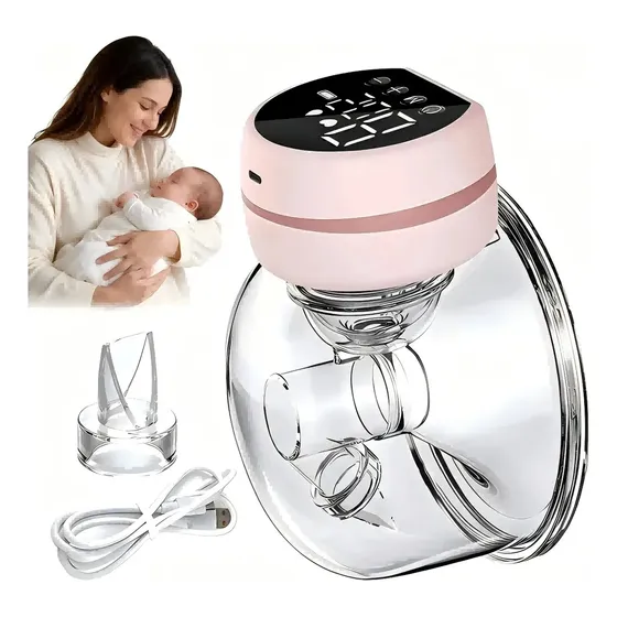 Dr.Isla extractor de leche eléctrico materna portátil rosa manos libres