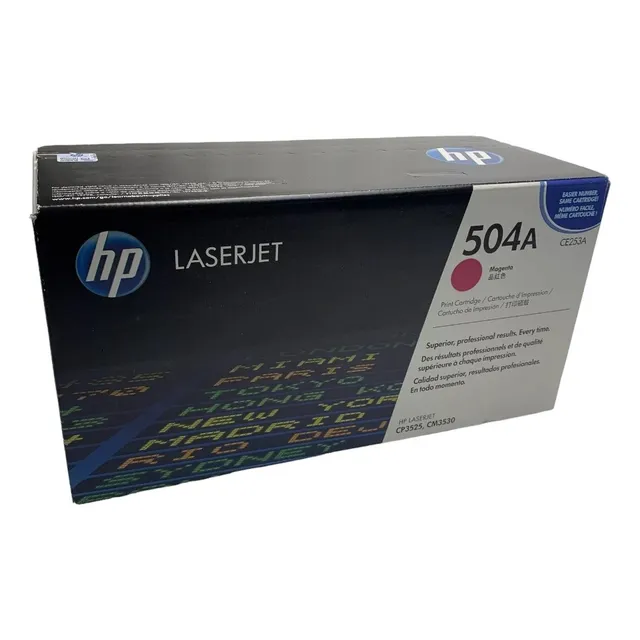 Toner Para Hp 504a Ce253a Magenta Cp3525 Cm3530 Laserjet