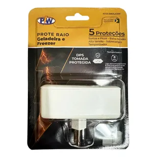 Pw Eletrônica Protetor Anti Raio Queda De Energia Geladeira E Freezer 127v Branco