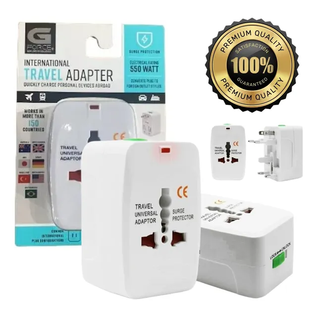 Adaptador Universal Para Enchufes De Corriente 110v - 220v