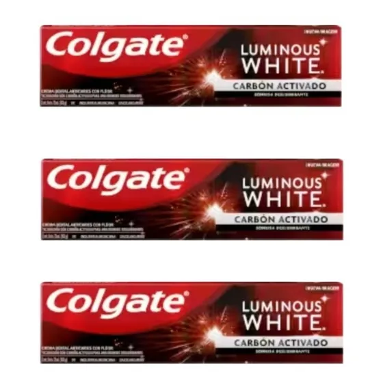3 Cremas Luminous White Carbón - mL a $266