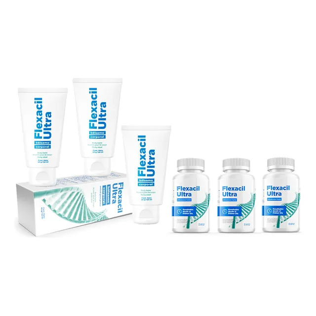 Flexacil Ultra Capsulas + Crema Pack 6 Frascos Suplemento