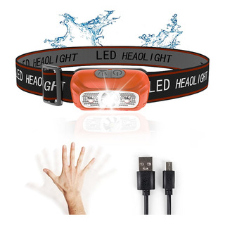 Lanterna Cabeça Headlight Recarregavel Sensor Prova D'ågua Lanterna Cabeça Headlight Recarregavel Sensor Prova D'ågua