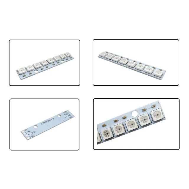Modulo 8 Led Rgb 5050 Linea Ws2812 Fc-101