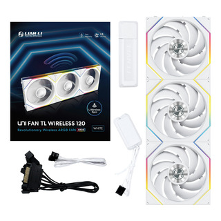 Kit 3 Fan Unifan Tl Wireless 120 Argb 12tl1w3w White Kit 3 Fan Unifan Tl Wireless 120 Argb 12tl1w3w White
