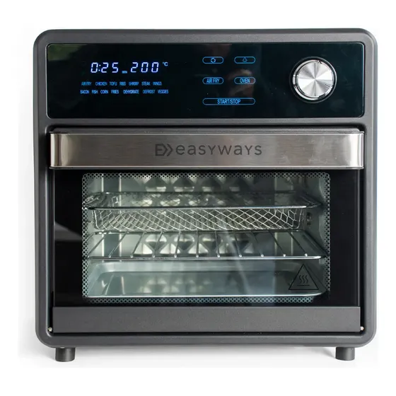 Freidora De Aire Air Fryer Crunch 15 L Easyways Negro
