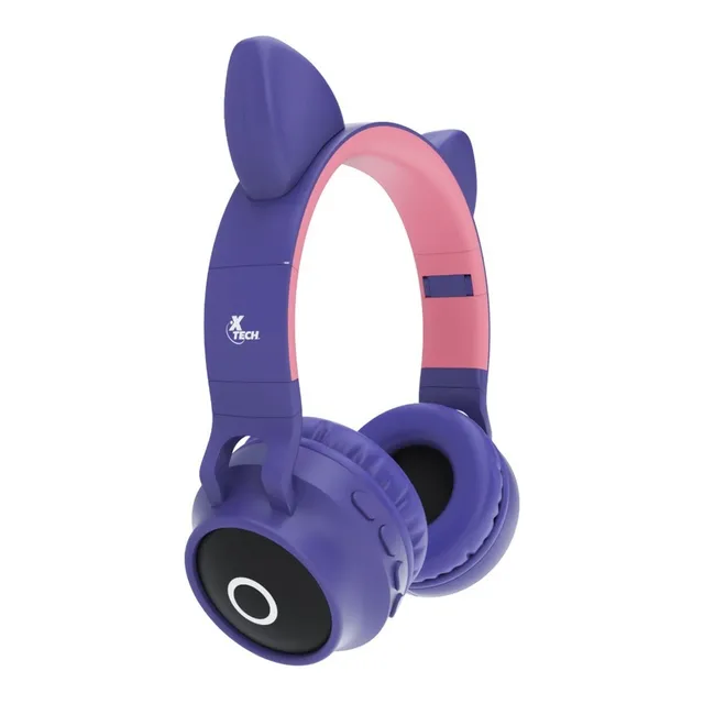 Auricular Headset Bluetooh Xtech C/ Orejas Gatos Infantil