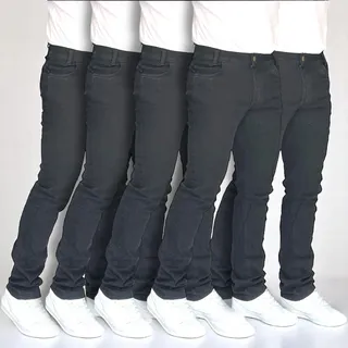 Kit 5 Calça Jeans Tradicional Basica Lycra Trabalho Uniforme Kit 5 Calça Jeans Tradicional Basica Lycra Trabalho Uniforme