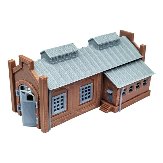 Outland Models Cobertizo Locomotora Casa Motor 1 Puesto N