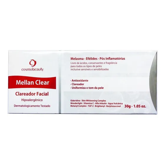 Cosmobeauty Clareador Facial Mellan Clear 30g