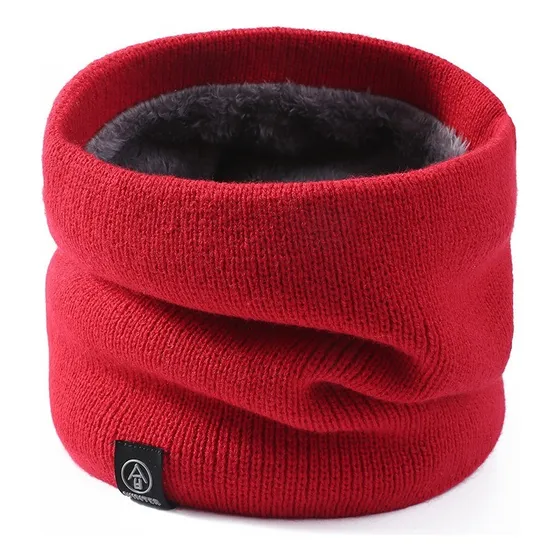 Bufanda Cuellera Winter Con Forro Interior - Rojo