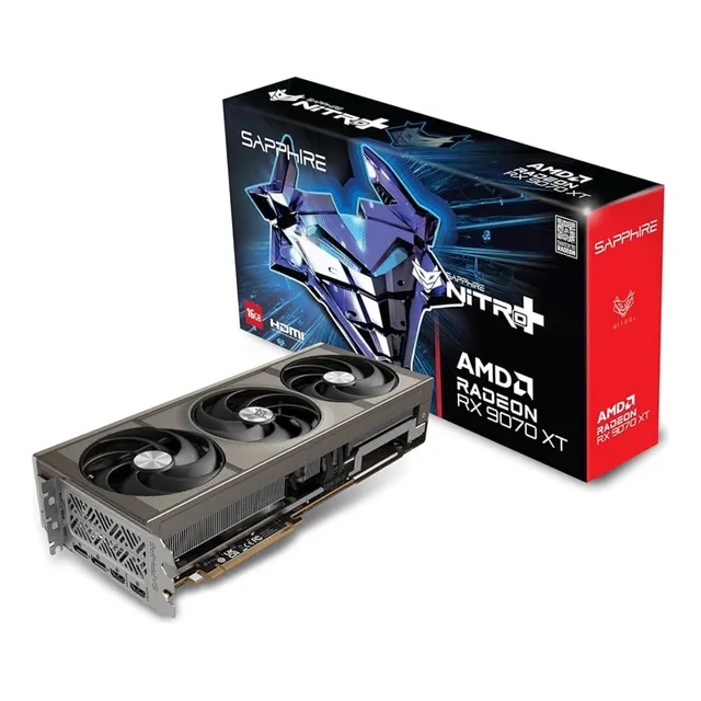 Placa De Video Amd Sapphire Nitro+ Rx 9070 Xt 16gb
