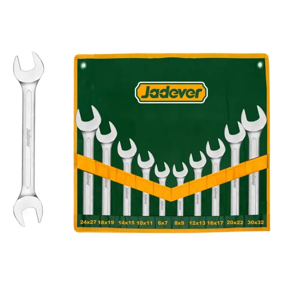 Set De Llaves Abiertas 6-32mm Cr-v 10pcs - Jdds2m10