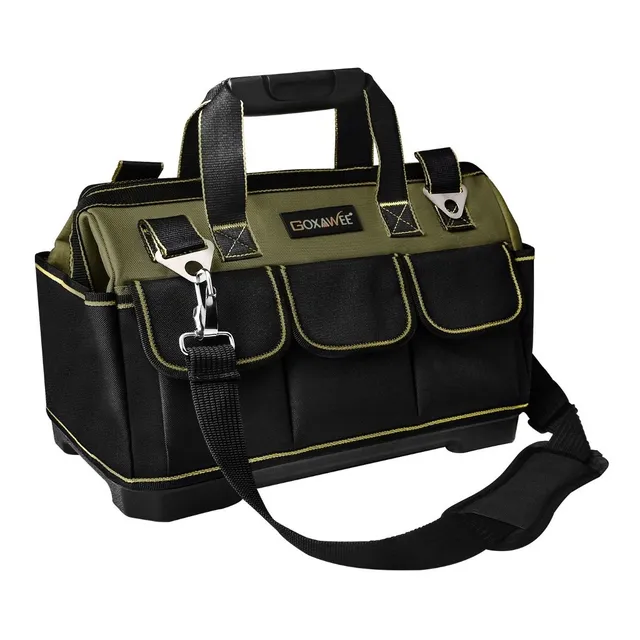 Goxawee G5270 Bolsa De Herramientas De Cajas Para Electricista Color Verde Bolsa de almacenamiento de herramientas duradera y resistente al agua