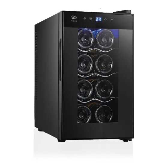 Cava De Vinos Para 8 Botellas. Enfriador De Vinos Avera Ev8. Color Negro