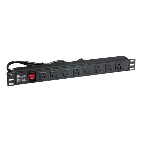 Regleta Pdu 8 Rackeable Tomas 15a Supresor De Pico Para Rack