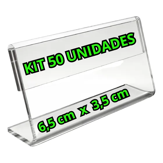 Placa Preço Acrílico Restaurante Buffet Vitrine Comida 50uni