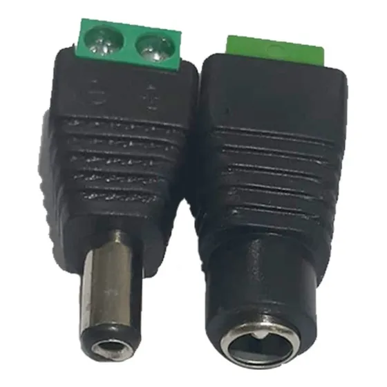 5x Conectores P4M E 5x Conectores P4F Tipo Borne Fita Led/Cftv