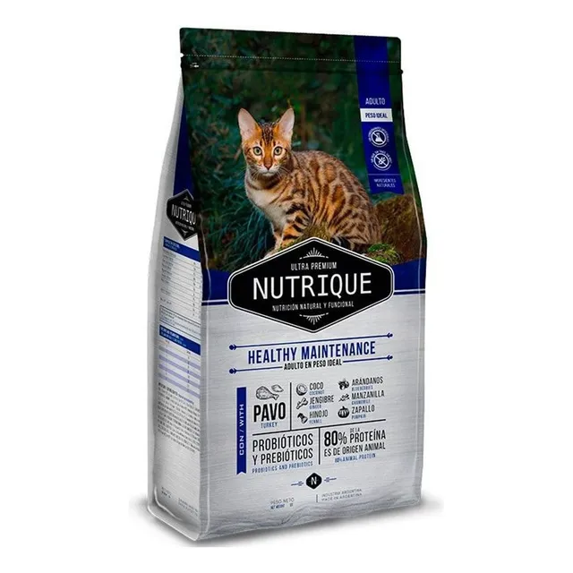 Alimento Nutrique Ultra Premium Healthy Maintenance para gato adulto sabor mix de 7.5 kg