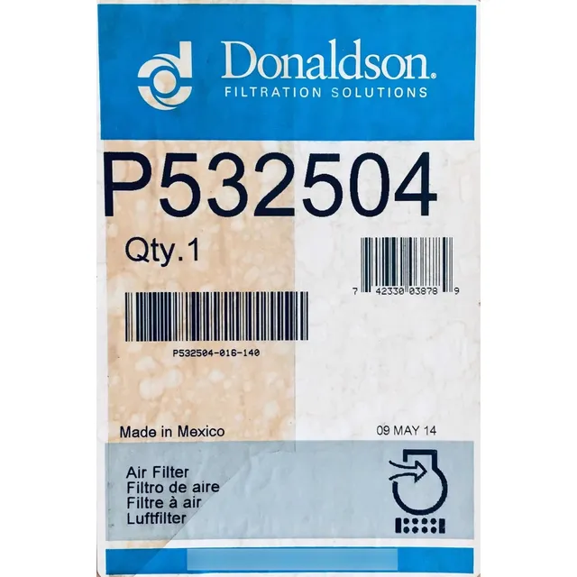Filtro Elemento Aire Donaldson P532504 Made In México Nuevo