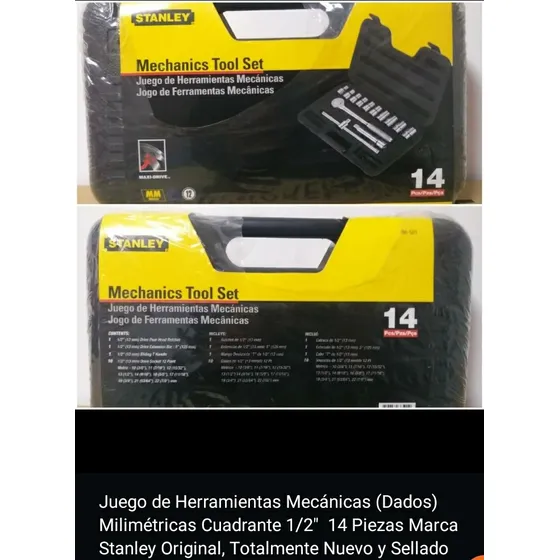 Juego De Herramientas Mecánicas (dados) 14 Piezas Stanley