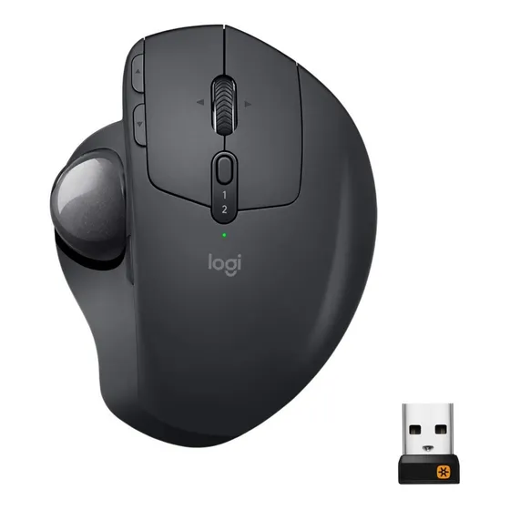Logitech MX Ergo Mouse Gamer Trackball Inalámbrico Negro