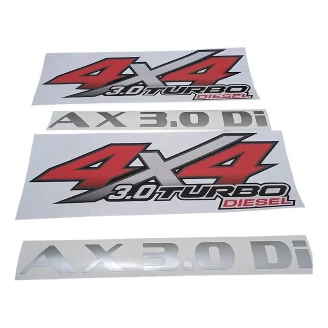 Calcomanía 4x4 3.0 Turbo Diesel Ax 3.0 Di Kit X 3 Unid.