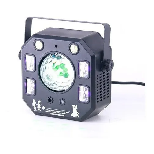 Globo Magic Rgbw E Uv Moving Strobo Laser Dmx 4 Efeito Em 1