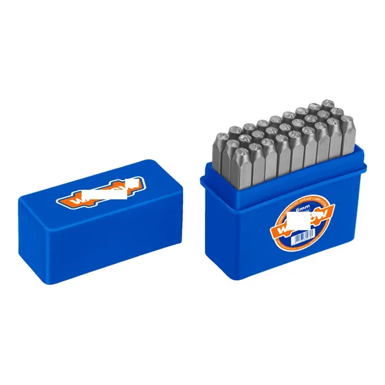 Set X 27 Letras De Golpe A-z Y Simbolos 6mm Wcc9276