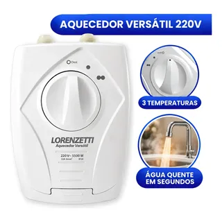Aquecedor De Agua Versátil Branco 3 Temperaturas 220v 5500w Branco 2