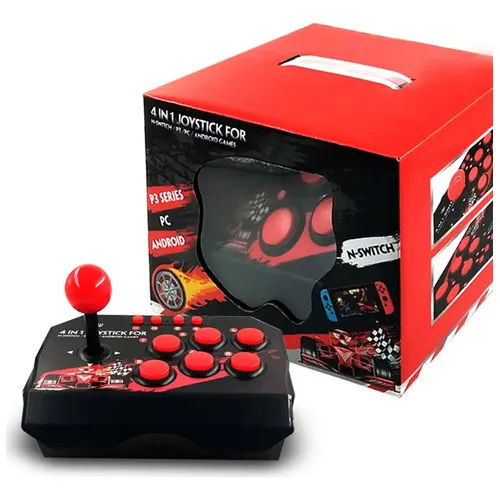 Controlador de juegos arcade compatible con Nintendo Switch Game Arcade Box, color: negro