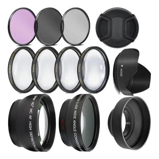Kit De Lentes Ultra Deluxe Para Canon Rebel T3, T5, T5i, ...