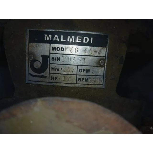 Bomba De Agua Trifasica, Marca Malmedi, 10hp 220-440v 