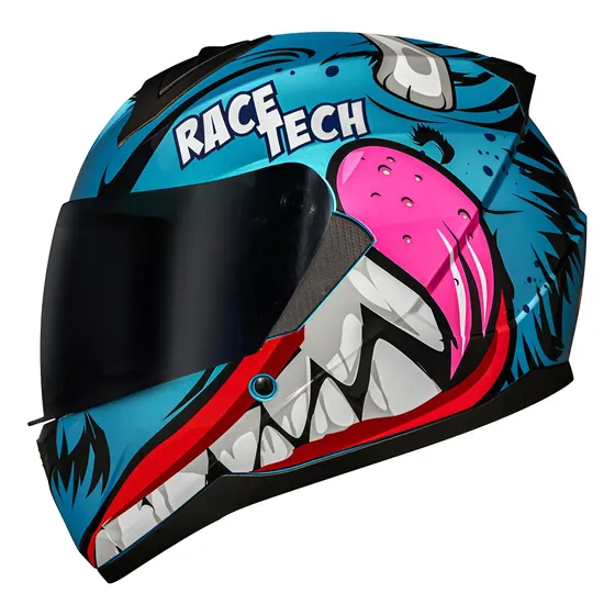 Capacete Race Tech Sector Nhac Azul Tamanho Do Capacete 58