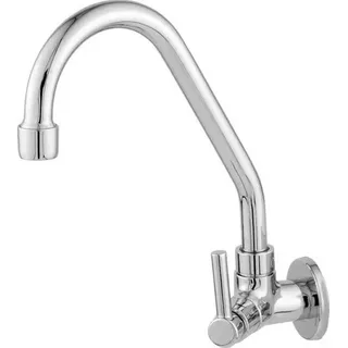 Torneira Bica MĂłvel De Cozinha Parede Alavanca 1/4 Acabamento Cromada Cor Prateado Torneira Bica MĂłvel De Cozinha Parede Alavanca 1/4 Acabamento Cromada Cor Prateado