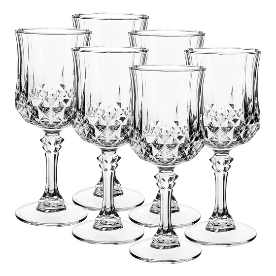 Copas Longchamp De Cristal D`arques 6 Unidades 14,5x6 Cm
