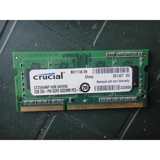 Memoria Ddr3 2gb Para Laptop