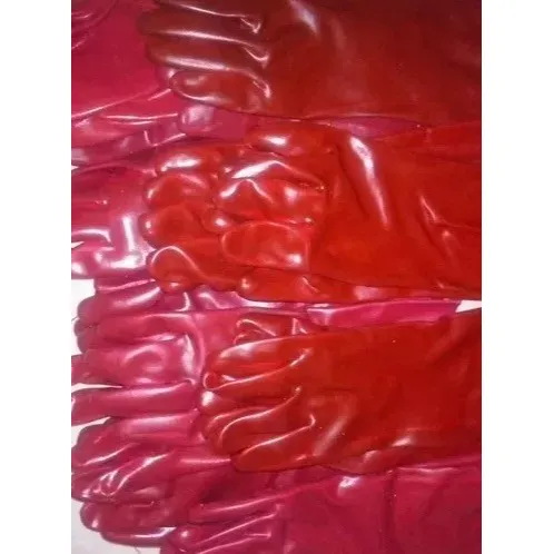 Guantes Rojos Pvc En   Oferta     Oferta 